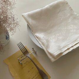 フランスアンティークトーション キッチンクロス ジャガード織トーション