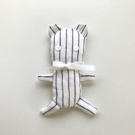 ちびくま（ダークブルーストライプ）