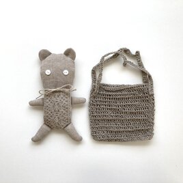 ちびくま＋ばっぐ（ナチュラル）