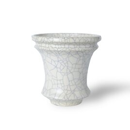 パルバコステリッチオ / M / 白貫入（鉢・プランター）