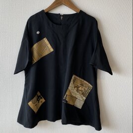 黒縮緬＋αオーバーブラウス