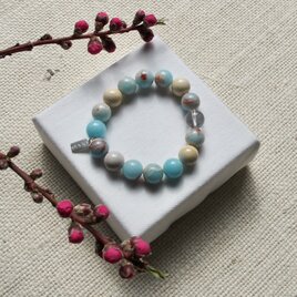 Blue Earth　寿山石／ブレスレット