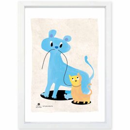 きょうも遊んで　イヌ　送料無料 　イイネたのしいポスター　イラスト　ポスター　アートポスター　アート/sei検索新着順　4016