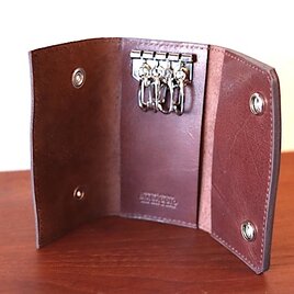 BIABAGGIO ブラウン 4連レザーキーケース 　k2205