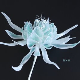 ﾟ･*:.｡. 月下美人  涼し気 淡い白 パステルグリーン .｡.:*･ﾟ   和装 Flower 成人式 ウエディング