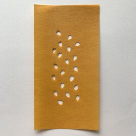 ステンシル型紙（花びら・Ｃ）