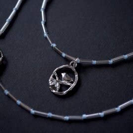 春と共に ~ガラスビーズのネックレス