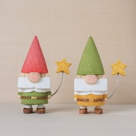 北欧 雑貨 【森のトントゥ】 オーナメント インテリア 木製　木彫り　置物 ニッセ  記念日　贈り物