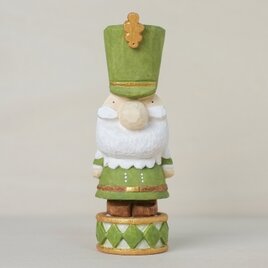 【緑の兵隊さん】木彫り クリスマス 雑貨 木製 サンタ 置物 ニッセ くるみ割り人形 北欧 雑貨 サーカス