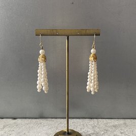 Vintage USA retro pearl tassel pierce