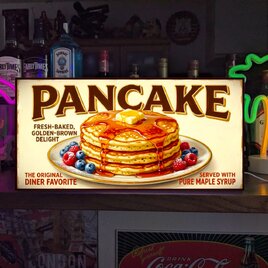 【オーダー無料】パンケーキ スイーツ 洋菓子 お菓子 おやつ フルーツ 店舗 自宅 照明 看板 置物 雑貨 ライトBOX