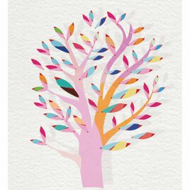 華やぐしあわせの木　送料無料 　イイネたのしいポスター　イラスト　ポスター　アートポスター　アート/sei検索新着順　3212