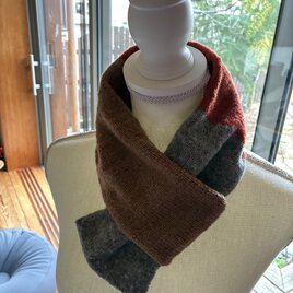 No.1574 カシミア配合手編みマフラー