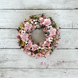 春の風薫る！桜カラーリース