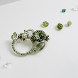 garden ーｶﾞｰﾃﾞﾝー ／大人なｲﾔｰｱｸｾｻﾘｰ／SUS316L／ｸﾞﾘｰﾝ緑系e005A