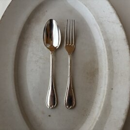 CHRISTOFLE  クリストフル　シルバープレート　サラダフォーク・スプーンset