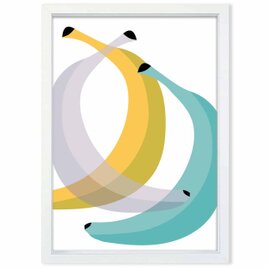 ダンシングバナナ　　送料無料 　イイネたのしいポスター　イラスト　ポスター　アートポスター　アート/sei検索新着順　3009