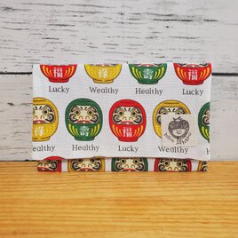 ぴったりが嬉しい！スリム通帳ケース だるま