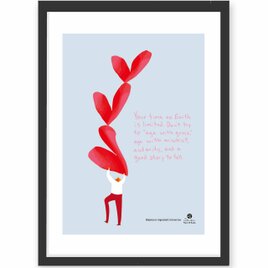 恋のバランス　送料無料 　イイネたのしいポスター　イラスト　ポスター　アートポスター　アート/sei検索新着順　4027