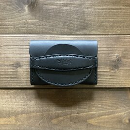 4ポケットミニマムウォレット(MNW-01/黒/差し込みフラップタイプ)