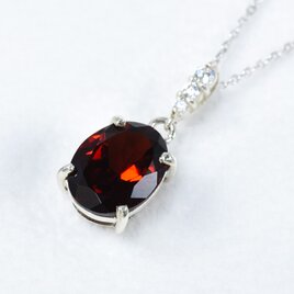 ガーネット ペンダントトップ SV925 シルバー CJ035CIBSN
