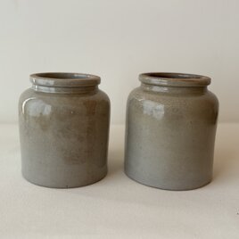 【1点のみ】2個set /  J.DAMOY（ジュリアン・ダモワ）Gres（グレ／炻器）のポット