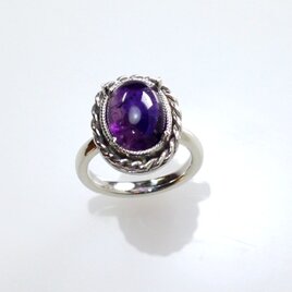 Sv925 アメシストリング 4.36ct