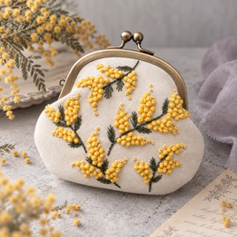 刺繍キッ春色フレンチノットステッチの刺繍フレーム | iichi 日々の