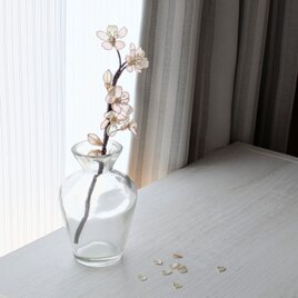 枯れない桜一枝｜春を飾る造花（ディップフラワー）