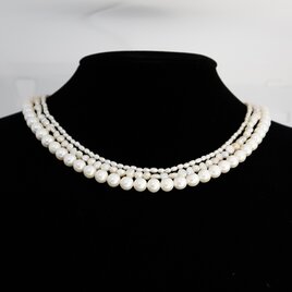 エフォートレスなパールネックレス