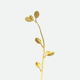 真鍮リーフ一輪挿し スリム 手のひら花瓶