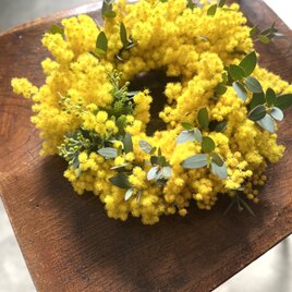 ミモザとユーカリのフレッシュリース♬