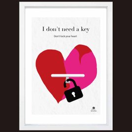 カギはいらない　送料無料 　イイネたのしいポスター　イラスト　ポスター　アートポスター　アート/sei検索新着順　4029