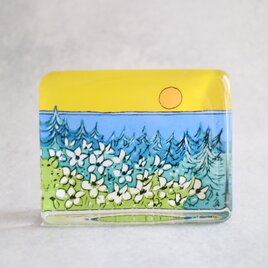 iittala / Heljä  ガラスカード / Lämpö Auringon  小 No.6439