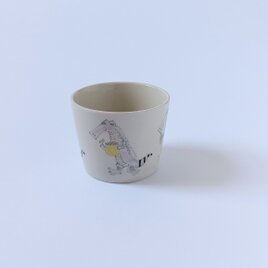 そば猪口　ワニ