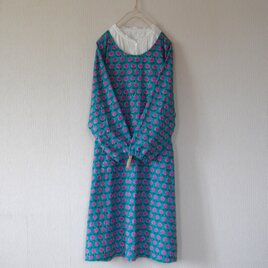 木綿のかっぽう着　インドプリント