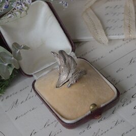 白鳥のシルバーリング（フリーサイズ）