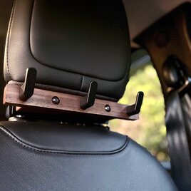 ヘッドレスト3連フック バック 傘 ゴミ袋 リュック アクセサリー