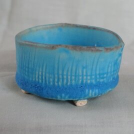 T5トルコ青釉　植物用小鉢