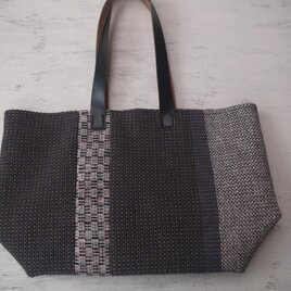 裂き織りバッグ A-GY