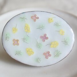 七宝焼｜野の花ポニーフック　ミモザ