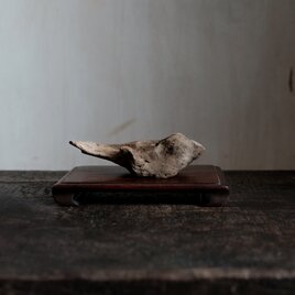 時代天然木花台に流木◆インテリアオブジェ　アンニュイ　古民家　乾き　骨董・antiques　アート