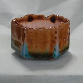 A7飴釉　植物用小鉢