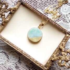 【受注製作】レジンアート　ラウンドペンダント〈アポロンの霊木〉