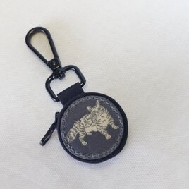 猫の小銭入れ（猫3）　リバティプリント使用