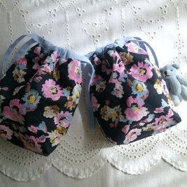 花cotton×linen pouch