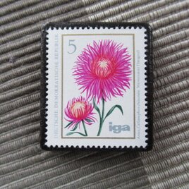 ドイツ　花切手ブローチ10836