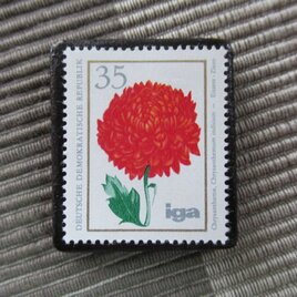 ドイツ　花切手ブローチ10840