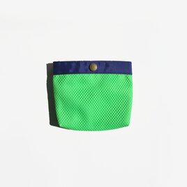 MINIポーチ　ネオングリーン　ネイビー