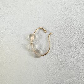 ヴィンテージガラスビーズのイヤカフ（片耳）